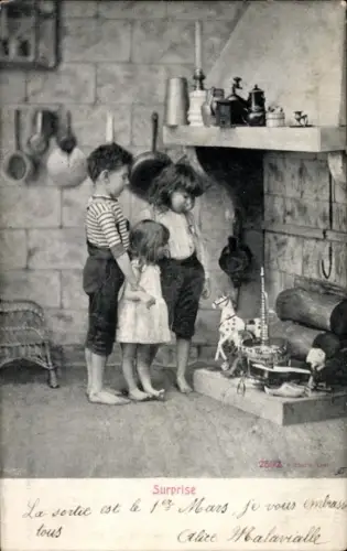 Ak Kinder beim Spielen, Spielzeug, Surprise