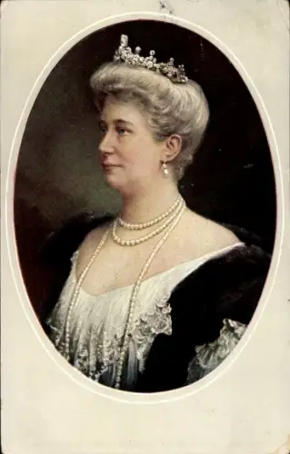 Passepartout Ak Kaiserin Auguste Viktoria, Portrait