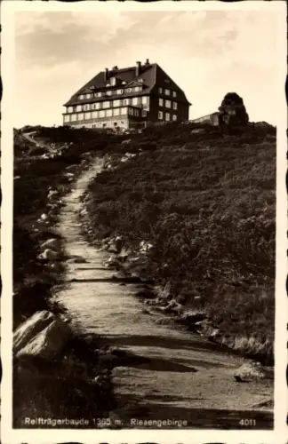 Ak Szklarska Poręba Schreiberhau Riesengebirge Schlesien, Reifträgerbaude