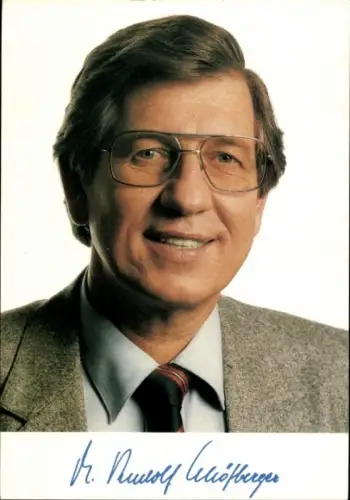 Autogrammkarte Politiker Dr. Rudolf Schöfberger, SPD, Autogramm