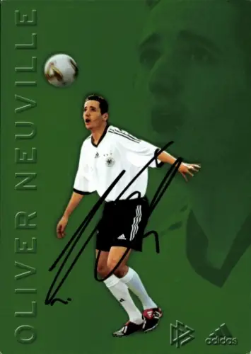 Autogrammkarte Fußballer Oliver Neuville, Deutsche Nationalmannschaft, Autogramm