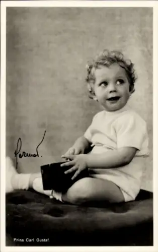 Ak Prinz Carl Gustaf von Schweden, Portrait