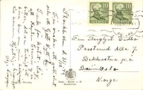 Ak Prinzessin Margaretha von Schweden, Portrait