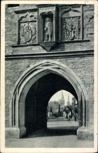 Ak Soest in Westfalen, Blick durch das Osthofentor, Stadtansicht,  Elemente