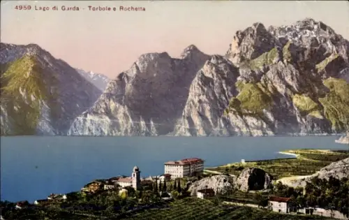 Ak Torbole Lago di Garda Trentino,  Torbole, Rochetta, Berge, Wasser