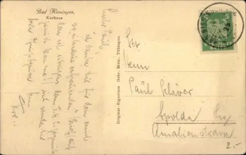 Ak Bad Kissingen Unterfranken Bayern, Kurhaus