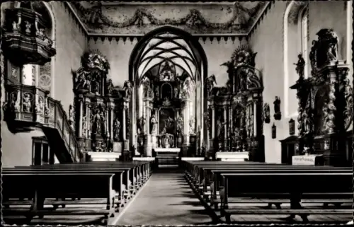 Ak Bad Kissingen Unterfranken Bayern, Marienkapelle, Innenansicht