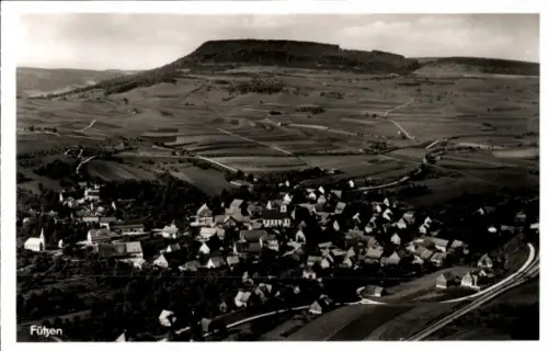 Ak Fützen Blumberg am Schwarzwald, Fliegeraufnahme