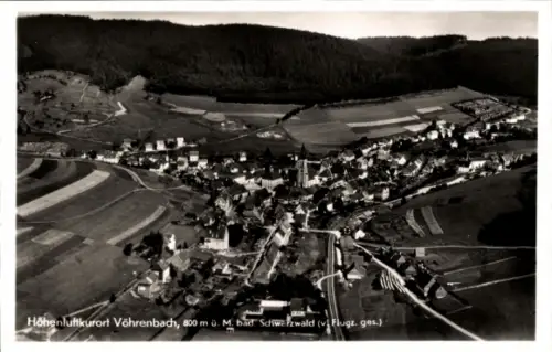 Ak Vöhrenbach im Schwarzwald Baden, Fliegeraufnahme