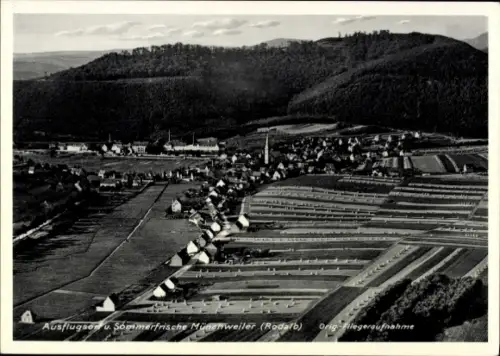 Ak Münchweiler an der Rodalb Pfalz, Luftaufnahme