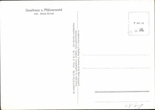 Ak Münchweiler an der Rodalb Pfalz, Luftaufnahme