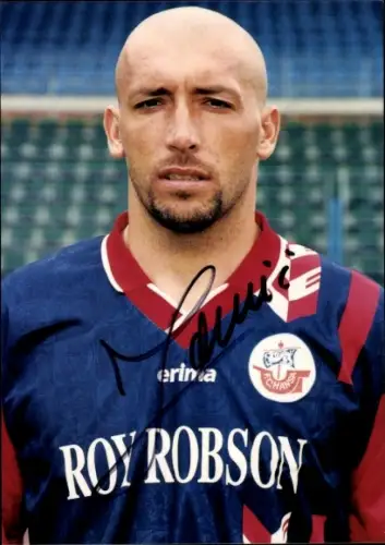 Autogrammkarte Fußballer Igor Pamic, FC Hansa Rostock, Autogramm