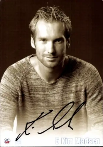 Autogrammkarte Fußballer Kim Madsen, FC Hansa Rostock, Autogramm