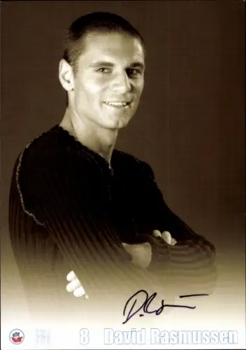 Autogrammkarte Fußballer David Rasmussen, FC Hansa Rostock, Autogramm