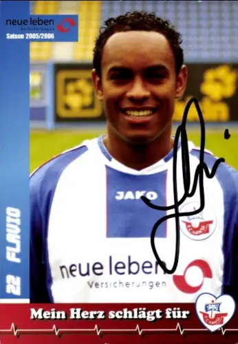 Autogrammkarte Fußballer Flavio Pereira Faroni, FC Hansa Rostock, Autogramm