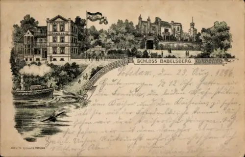 Litho Babelsberg Potsdam, Schloss Babelsberg, Restaurant