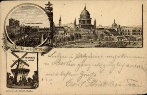 Vorläufer Litho Potsdam, Historische Mühle, Gesamtansicht