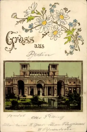 Präge Passepartout Ak Potsdam, Orangerie