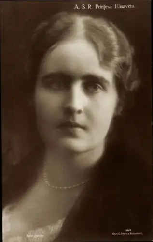 Ak A.S.R. Printesa Elisaveta, Adel Rumänien, Prinzessin