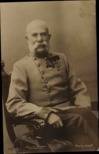Ak Kaiser Franz Joseph I., Portrait in Uniform