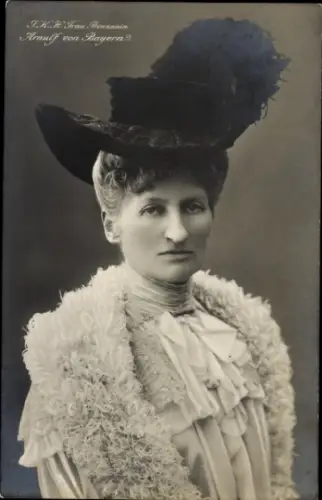Ak Therese von Liechtenstein, Prinzessin von Bayern, Portrait