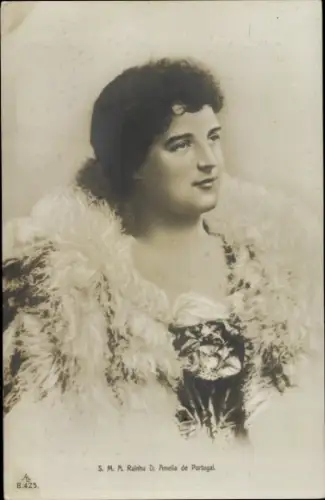 Ak Amelie d'Orleans, Königin von Portugal