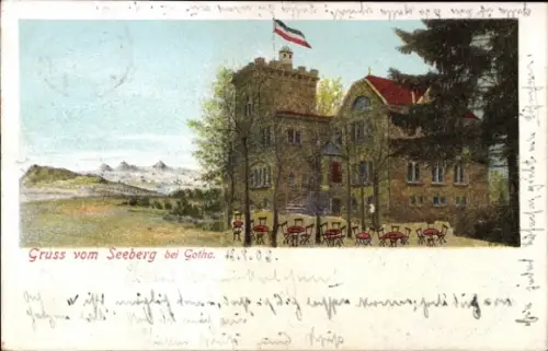 Litho Gotha in Thüringen, Seeberg, Hotel