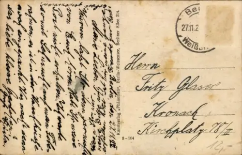 Ak Berlin Weißensee, Woelckpromenade