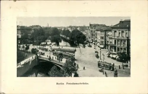 Ak Berlin Mitte, Potsdamer Brücke