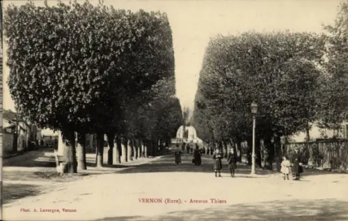 Ak Vernon Eure, Avenue Thiers