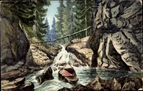 Ak Sobieszów Hermsdorf Kynast  Jelenia Góra Hirschberg im Riesengebirge, Zamek Chojnik, Burg Kyna