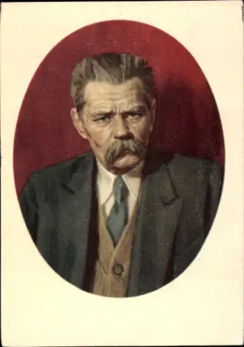 Künstler Ak Bondar, S., Maxim Gorki, Schriftsteller