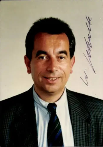 Foto Politiker Wolfgang Schulte, Oberbürgermeister Ludwigshafen, Autogramm