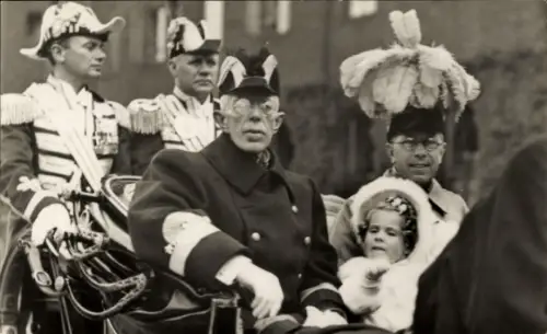 Ak Konungen, Kronprinsen och Prinsessan Mararetha, König Gustav V. von Schweden