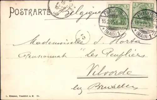 Ak Frankfurt am Main, Untermainbrücke