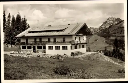 Ak Bayrischzell im Mangfallgebirge Oberbayern, Alpengasthof Mittleres Sudelfeld, Bergwelt, herrli