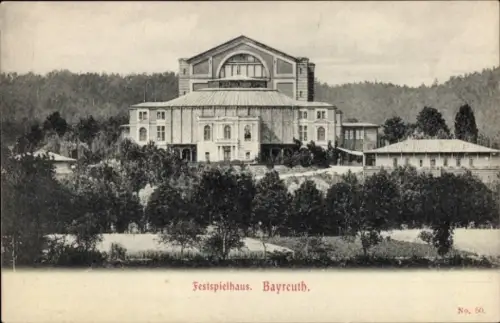 Ak Bayreuth in Oberfranken, Festspielhaus
