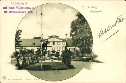 Ak Strasbourg Straßburg Elsass Bas Rhin, Orangerie