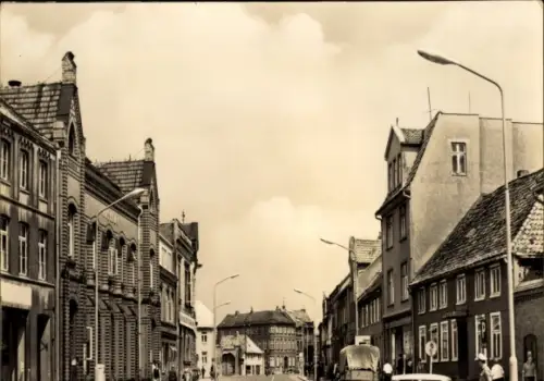 Ak Grevesmühlen in Mecklenburg, August-Bebel-Straße