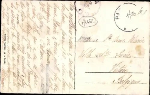 Ak Passau in Niederbayern,  Holzgartenstraße, zwei Kinder, Fluss, Häuser