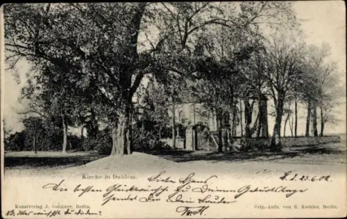 Ak Berlin Zehlendorf Dahlem, Kirche