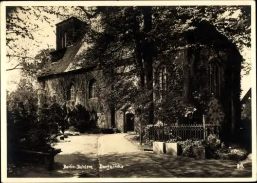Foto Ak Berlin Zehlendorf Dahlem, Dorfkirche