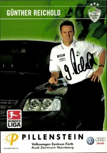 Autogrammkarte Torwarttrainer Günther Reichold, SpVgg Greuther Fürth, Autogramm