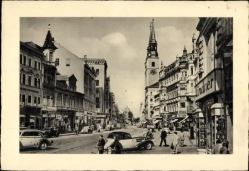 Ak Magdeburg in Sachsen Anhalt, Breiter Weg, Katharinenkirche