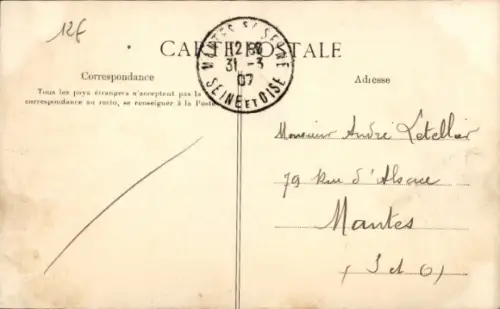 Ak Vernon Eure, Rue Saint-Jacques