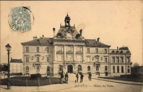 Ak Meaux Seine-et-Marne, Rathaus