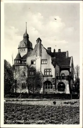 Ak Elstra in der Oberlausitz Sachsen, Schloss, Erholungsheim