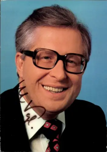 Autogrammkarte Politiker Dr. Bernhard Vogel, Autogramm