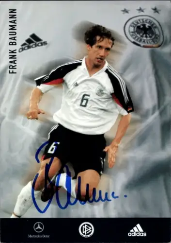 Autogrammkarte Fußballer Frank Baumann, Deutsche Nationalmannschaft, Autogramm