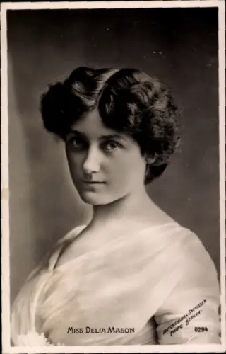 Ak Schauspielerin Delia Mason, Portrait